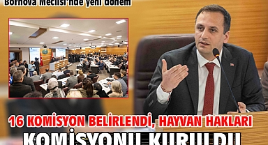 Bornova Meclisi'nde yeni dönem 16 komisyon belirlendi, Hayvan Hakları Komisyonu kuruldu