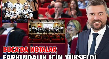 Buca'da notalar farkındalık için yükseldi
