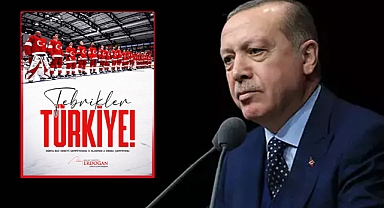Cumhurbaşkanı Erdoğan’dan Buz Hokeyi Erkekler A Milli Takımı'na tebrik mesajı