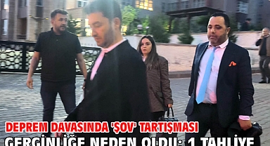 Deprem davasında 'şov' tartışması gerginliğe neden oldu; 1 tahliye