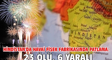 Hindistan'da havai fişek fabrikasında patlama: 23 ölü, 6 yaralı