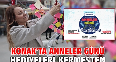 Konak'ta Anneler Günü hediyeleri kermesten