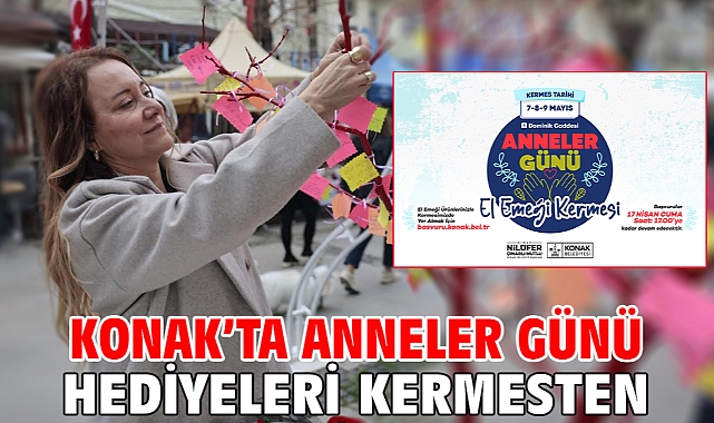 Konak'ta Anneler Günü hediyeleri kermesten