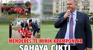 Menderes’te Minik Kramponlar Sahaya Çıktı