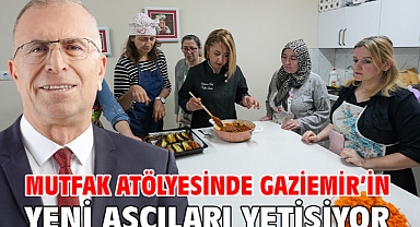 Mutfak atölyesinde Gaziemir'in yeni aşçıları yetişiyor