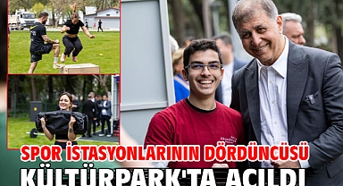 Spor istasyonlarının dördüncüsü Kültürpark'ta açıldı