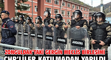 Zonguldak’taki gergin meclis birleşimi CHP’liler katılmadan yapıldı