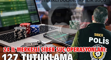 24 il merkezli siber suç operasyonları: 127 tutuklama