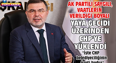 AK Partili Saygılı, vaatlerin verildiği boyalı yaya geçidi üzerinden CHP'ye yüklendi!