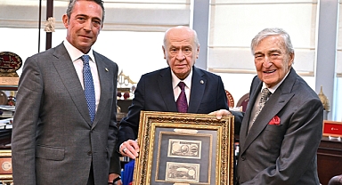 Bahçeli, Rahmi Koç ile Ali Koç'u kabul etti