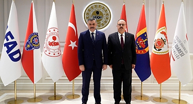 Bakan Çiftçi, Ankara Valisi Canbolat'ı kabul etti