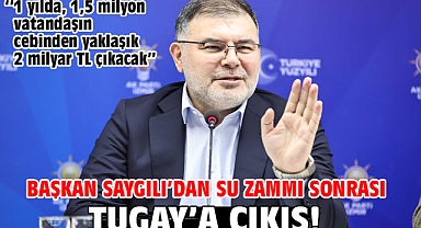 Başkan Saygılı’dan su zammı sonrası Tugay’a çıkış!