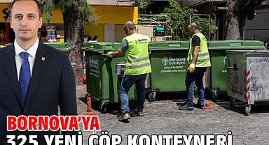 Bornova’ya 325 yeni çöp konteyneri  