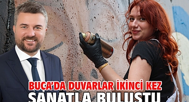 Buca’da duvarlar ikinci kez sanatla buluştu