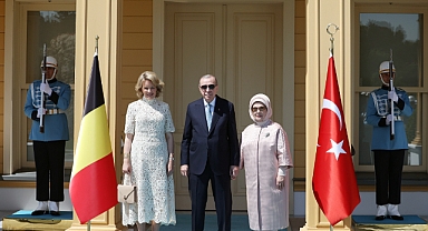 Cumhurbaşkanı Recep Tayyip Erdoğan Belçika Kraliçesi Mathilde’yi kabul etti