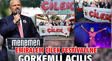 Emiralem Çilek Festivali'ne görkemli açılış