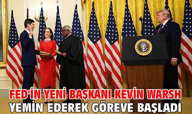 Fed'in yeni başkanı Kevin Warsh yemin ederek göreve başladı
