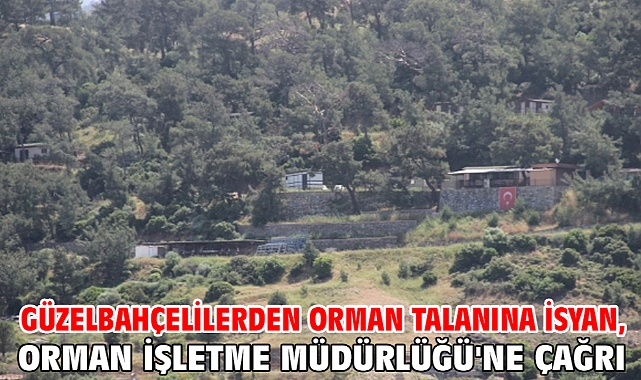 Güzelbahçelilerden orman talanına isyan, Orman İşletme Müdürlüğü'ne çağrı!