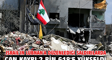 İsrail'in Lübnan'a düzenlediği saldırılarda can kaybı 2 bin 618'e yükseldi