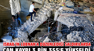 İsrail'in Lübnan'a düzenlediği saldırılarda can kaybı 3 bin 355'e yükseldi