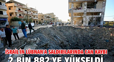 İsrail'in Lübnan'a saldırılarında can kaybı 2 bin 882'ye yükseldi
