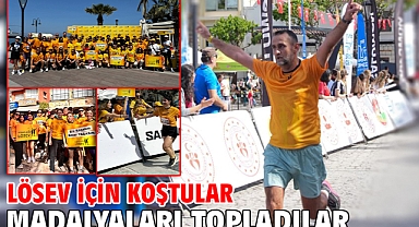 LÖSEV için koştular madalyaları topladılar