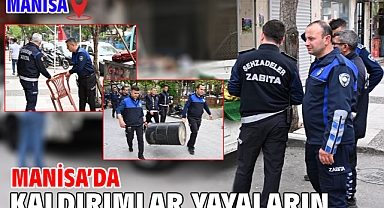 Manisa’da Kaldırımlar Yayaların