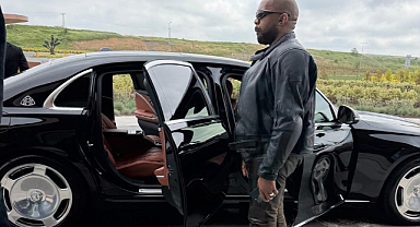 Sanatçı Kanye West İstanbul'a geldi