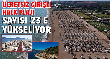 Ücretsiz girişli halk plajı sayısı 23'e yükseliyor