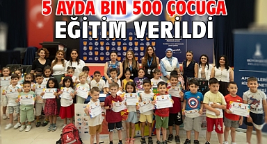 5 ayda bin 500 çocuğa eğitim verildi