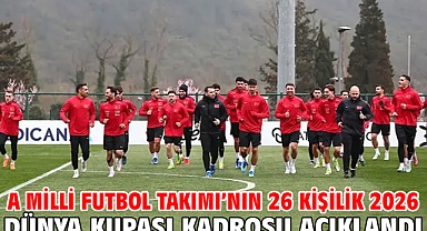 A Milli Futbol Takımı’nın 26 kişilik 2026 Dünya Kupası kadrosu açıklandı