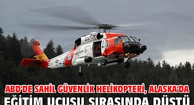 ABD'de Sahil Güvenlik helikopteri, Alaska'da eğitim uçuşu sırasında düştü