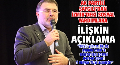 AK Partili Saygılı’dan İzmir’deki sosyal yardımlara ilişkin açıklama!