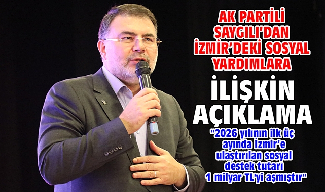 AK Partili Saygılı’dan İzmir’deki sosyal yardımlara ilişkin açıklama!