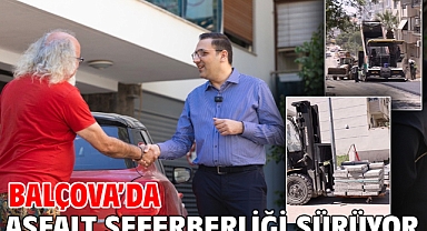 Balçova’da Asfalt Seferberliği Sürüyor