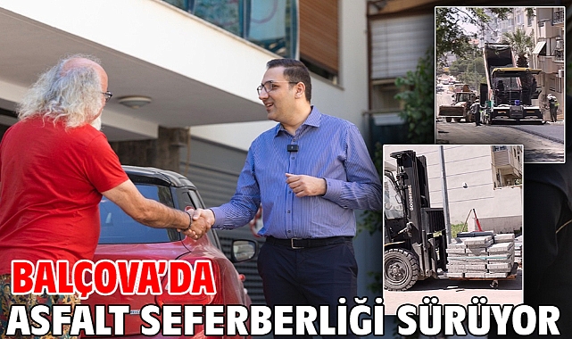 Balçova’da Asfalt Seferberliği Sürüyor