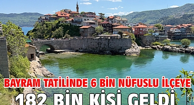 Bayram tatilinde 6 bin nüfuslu ilçeye 182 bin kişi geldi