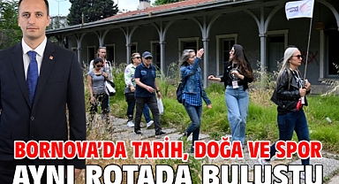 Bornova'da tarih, doğa ve spor aynı rotada buluştu