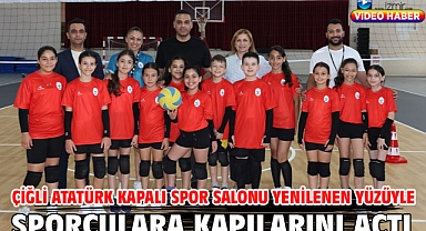 Çiğli Atatürk Kapalı Spor Salonu Yenilenen Yüzüyle Sporculara Kapılarını Açtı