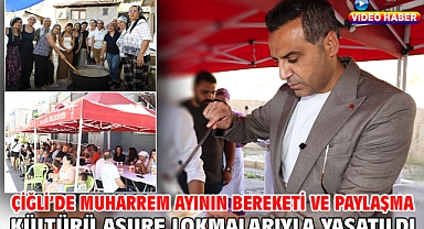 Çiğli'de Muharrem ayının bereketi ve paylaşma kültürü aşure lokmalarıyla yaşatıldı