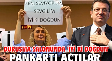 Duruşma Salonunda 'İyi Ki Doğdun' Pankartı Açtılar