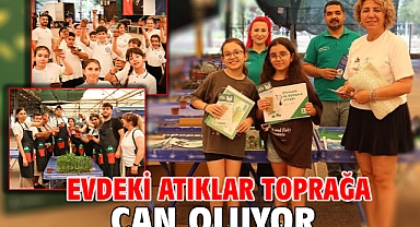 Evdeki atıklar toprağa can oluyor