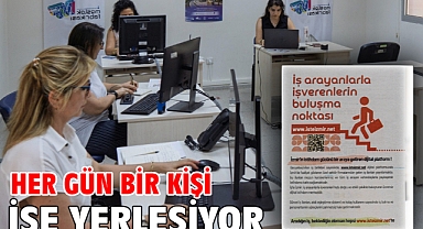 Her gün bir kişi işe yerleşiyor