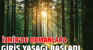 İzmir'de ormanlara giriş yasağı başladı