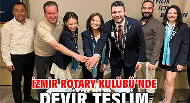 İzmir Rotary Kulübü’nde Devir Teslim