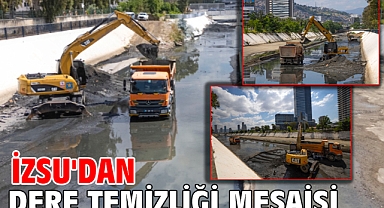 İZSU'dan dere temizliği mesaisi