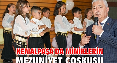 Kemalpaşa'da Miniklerin Mezuniyet Coşkusu