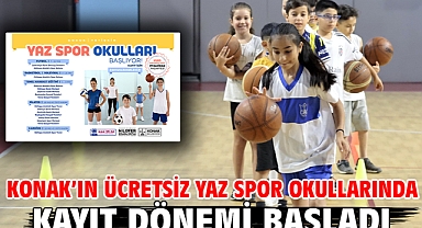 Konak’ın ücretsiz yaz spor okullarında kayıt dönemi başladı