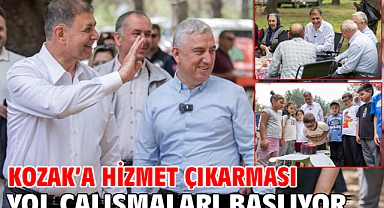 Kozak’a hizmet çıkarması Yol çalışmaları başlıyor