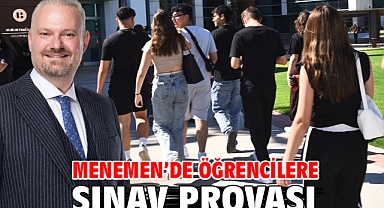 Menemen'de öğrencilere sınav provası